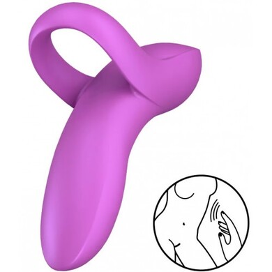 Вибратор на палец фиолетовый Bold Lover Satisfyer 