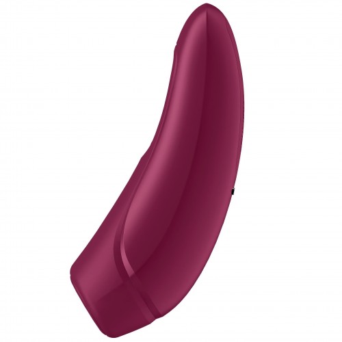 Вакуумный смарт-стимулятор клитора с вибрацией красный Curvy 1+ Satisfyer 