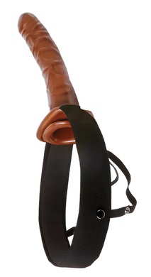 Фаллопротез на ремнях Chocolate Dream Hollow Strap-On 10"