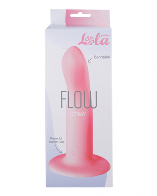 Дилдо на присоске розовый Flow Stray 16,6 см