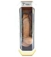 Реалистичный фаллоимитатор SILEXD Real Skin Model 1 "7"  17,8 см
