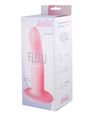 Дилдо на присоске розовый Flow Stray 16,6 см