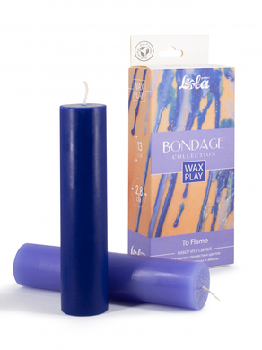 Набор из 2 низкотемпературных свечей Wax Play Bondage To Flame