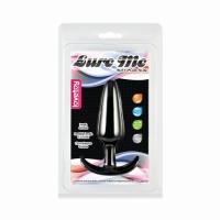 Классическая анальная пробка Черная LURE ME S