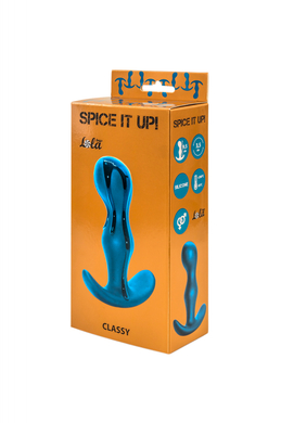 Анальная пробка лазурная Spice it up Classy