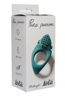 Эрекционное виброкольцо зеленое Pure Passion Midnight