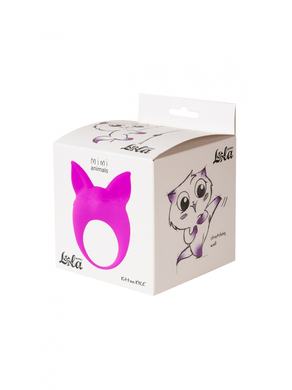 Виброкольцо эрекционное фиолетовое Mimi Animals Kitten Kyle