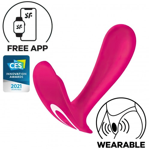 Вагинальный смарт-стимулятор для ношения розовый Top Secret Satisfyer 
