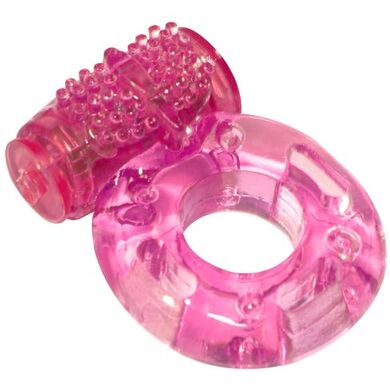 Эрекционное кольцо с вибрацией розовое Rings Axle-pin