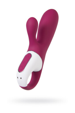 Смарт вибратор-кролик с подогревом бордовый Hot Bunny Satisfyer