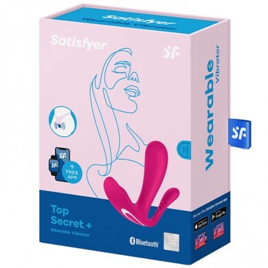 Анально-вагинальный смарт-стимулятор для ношения розовый Top Secret Plus Satisfyer 