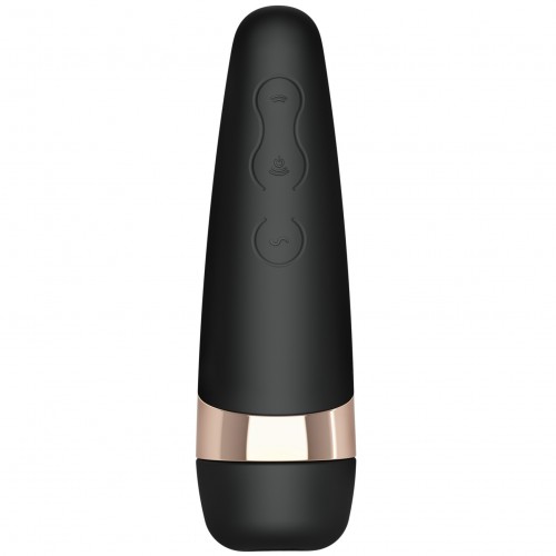 Вакуумно-волновой бесконтактный вибростимулятор черный Pro 3+ Satisfyer 