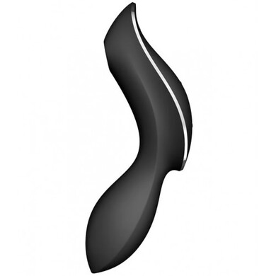 Вакуумный вибростимулятор для клитора и точки G черный Curvy Trinity 2 Satisfyer (EU+World version)