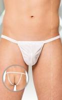 Стринги мужские с открытой задней частью белые SoftLine Collection, S/L