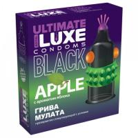 Презерватив черный Luxe Black Ultimate Грива Мулата с ароматом яблока 1 шт