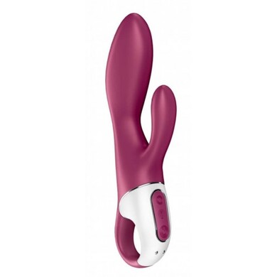Смарт-вибратор для точки G с клиторальным стимулятором бордовый Heated Affair Satisfyer 