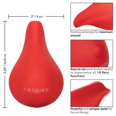 Перезаряжаемый вибратор красный Red Hot Glow