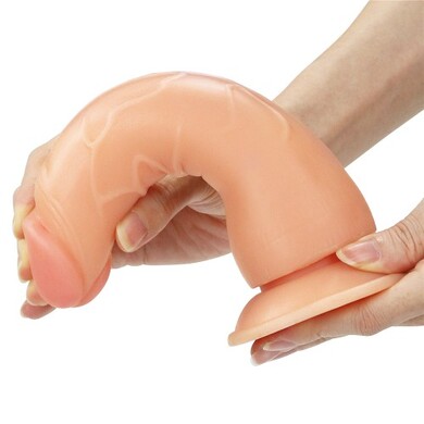 Реалистичный страпон на черных трусиках Easy Strapon Set 19 см