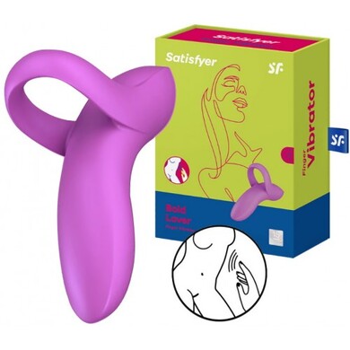 Вибратор на палец фиолетовый Bold Lover Satisfyer 