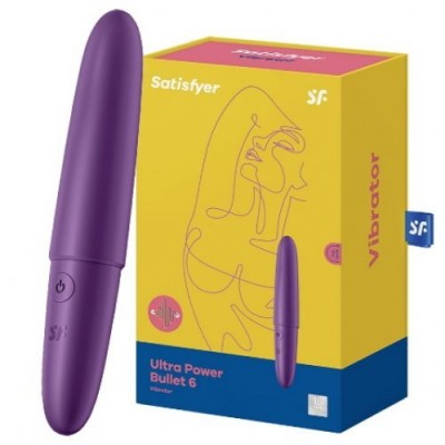Перезаряжаемый мини-вибратор фиолетовый Ultra Power Bullet 6 Satisfyer 