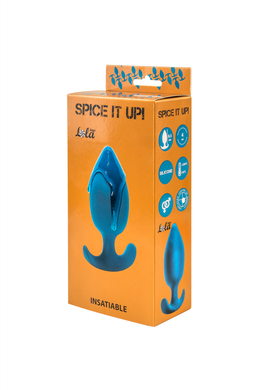 Анальная пробка со смещенным центром тяжести лазурная Spice it up Insatiable