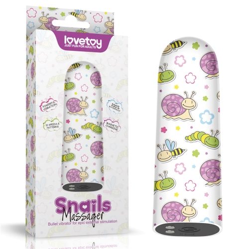 Перезаряжаемый мини вибратор LoveToy Snails Massager