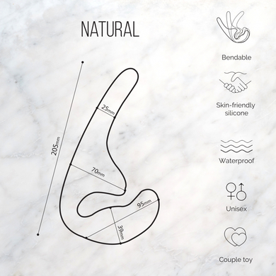 Безремневой страпон телесный Natural Seduction