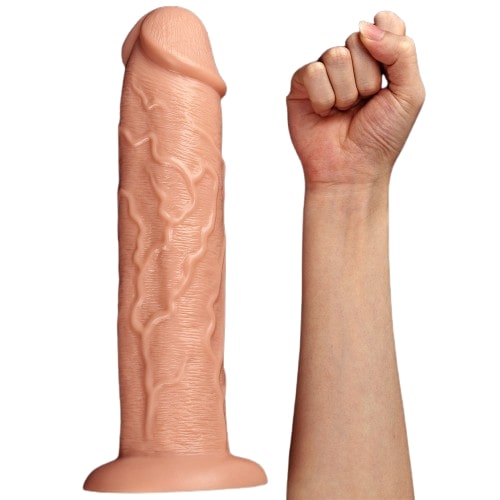 Большой вибратор на присоске Lovetoy Realistic Long Vibrating Dildo 28 см