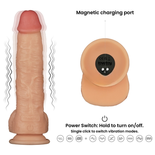 Страпон с вибрацией Ingen 23 см XS/S/M