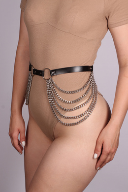 Пояс из натуральной кожи с цепями Erotoys Fetish line, Ero-54