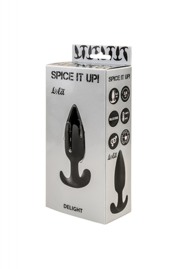 Анальная пробка со смещенным центром тяжести черная Spice it up Delight