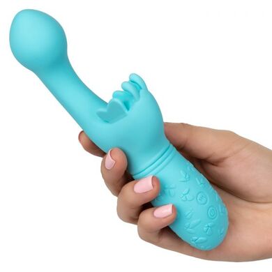 Перезаряжаемый голубой вибратор-кролик Rechargeable Butterfly Kiss