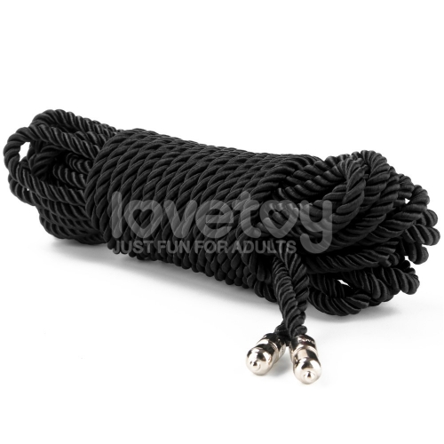 Веревка для бондажа Rebellion Reign Ebony Silky