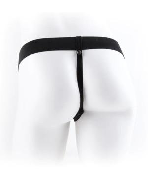 Фаллопротез с вибрацией на ремнях Vibrating Hollow Strap-On 11"