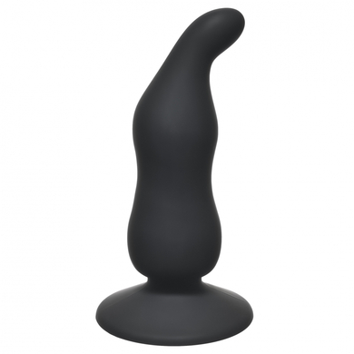 Анальная пробка черная Waved Anal Plug