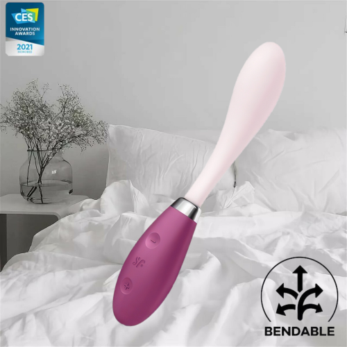 Гибкий вибратор для точки G розовый G-Spot Flex 3 Satisfyer 