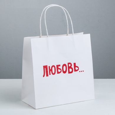 Пакет подарочный «Любовь», 22 × 22 × 11 см 3907852