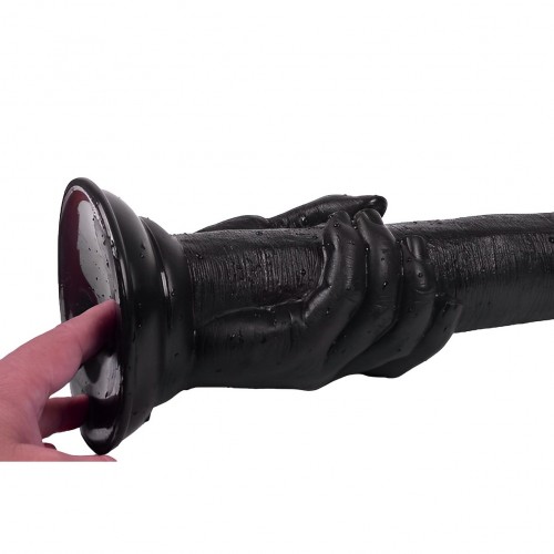 Черный фаллос с рукой X-Men Magic Hand Dildo 36 см