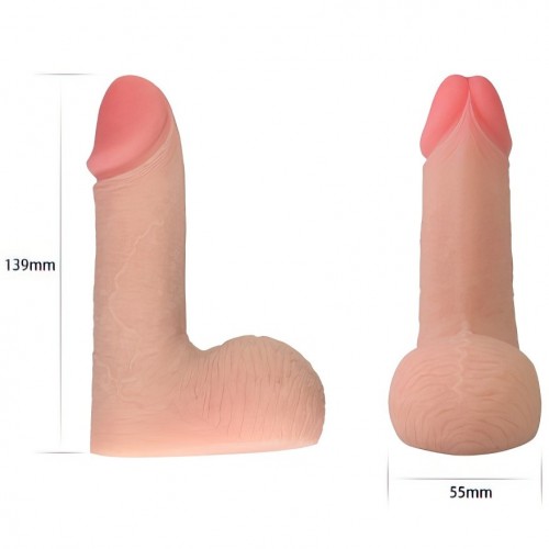Фаллос в невозбужденном состоянии Skinlike Limpy Cock 14 см