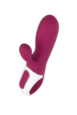 Смарт вибратор-кролик с подогревом бордовый Hot Bunny Satisfyer
