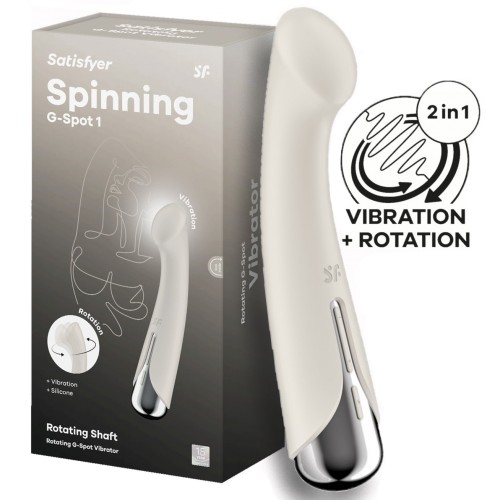 Вибратор для точки G с ротацией бежевый Spinning G-Spot 1 Satisfyer 