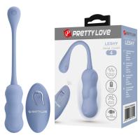 Виброяйцо необычной формы Pretty Love Leshy голубое