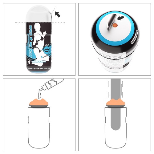 Мастурбатор в колбе губки Sex In A Can Mouth Stamina Tunnel