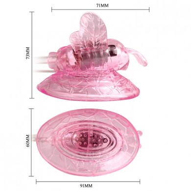 Вакуумный стимулятор клитора с вибрацией Baile Butterfly Clitoral Pump