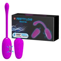 Виброяйцо с электростимуляцией и пультом Pretty Love Shock Fun