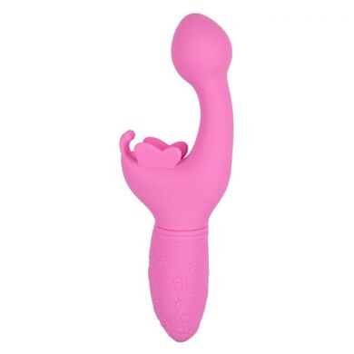 Перезаряжаемый розовый вибратор-кролик Rechargeable Butterfly Kiss