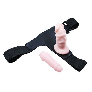 Страпон женский Ultra Passionate Harness с двумя насадками 10 см