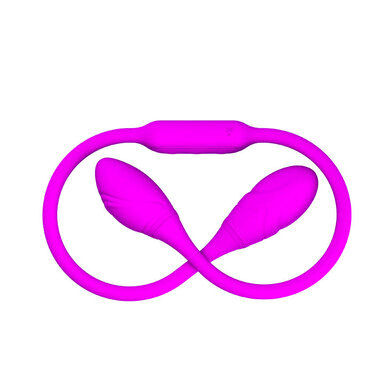 Гибкий двойной вибратор-«кнут» для пар Pretty Love Dream Lover's Whip 
