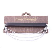 Ошейник из натуральной кожи с цепочками Crazy Handmade
