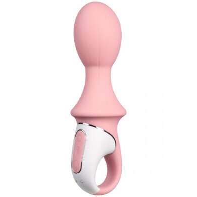 Расширяющийся анальный смарт-вибратор розовый Air Pump Booty 5+ Satisfyer 